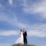 newlyweds in South Vancouver Island