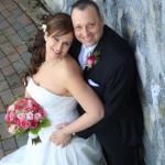 photo Bride and groom at bear mountian